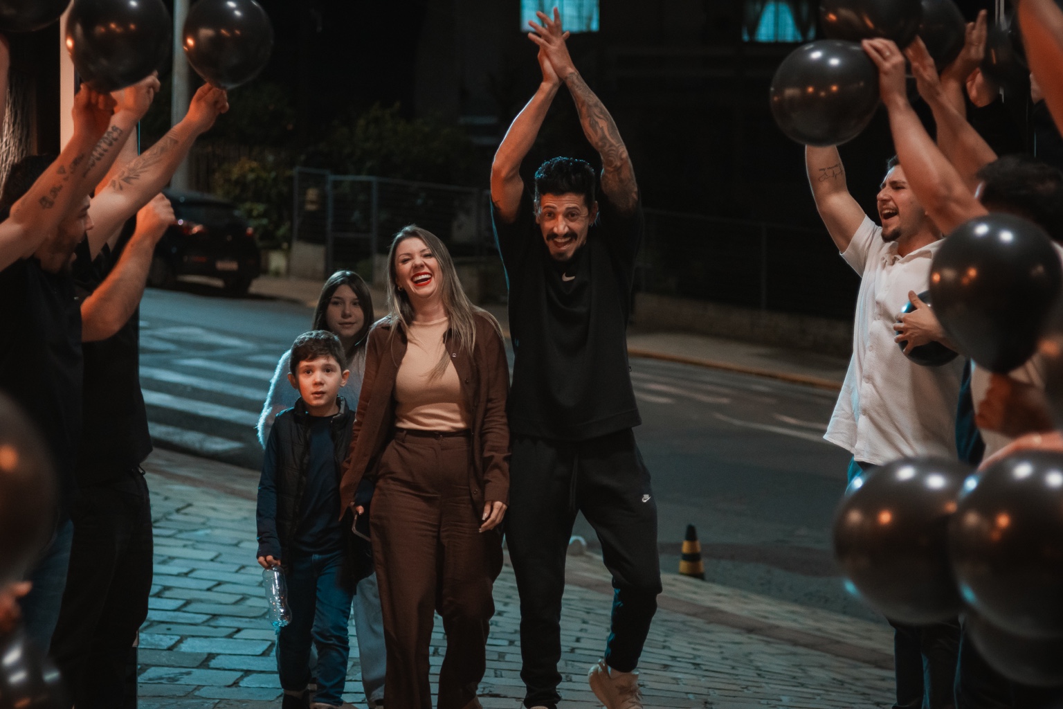 Família chegando